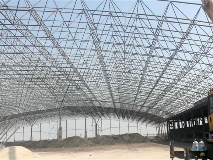 胶南钢厂料仓网架工程